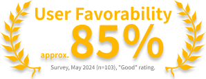 About 85% User Favorability